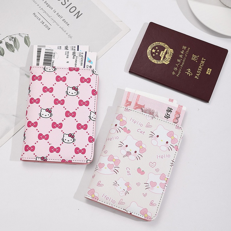 Travel Accessories India - Hello Kitty Dames Paspoorthoes PU Leer