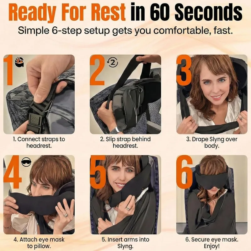 3-in-1 vliegtuig-slaapsteun sy - Travel Accessories Long Flight recensie en prijs