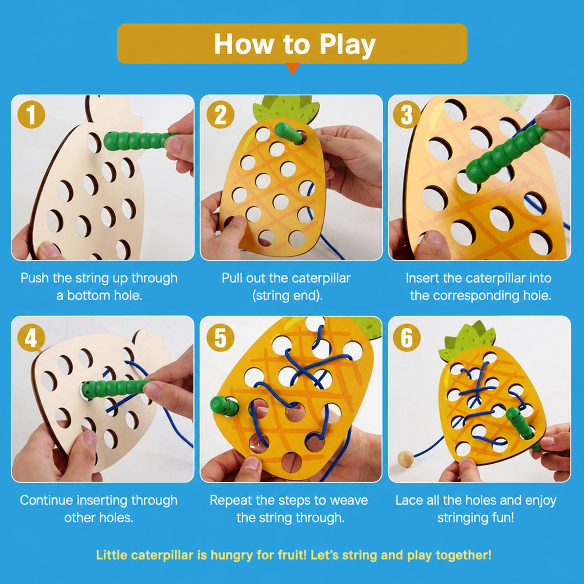 Houten veterspel met ananas, d - Travel Accessories Baby recensie en prijs