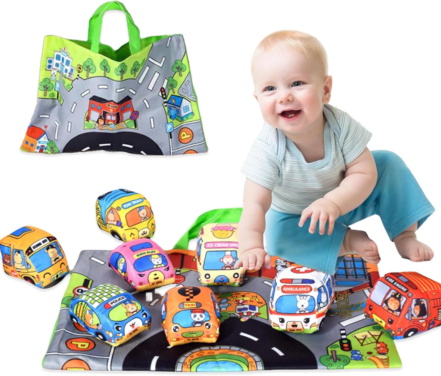 Zacht stoffen autospeelgoed vo - Travel Accessories Baby recensie en prijs